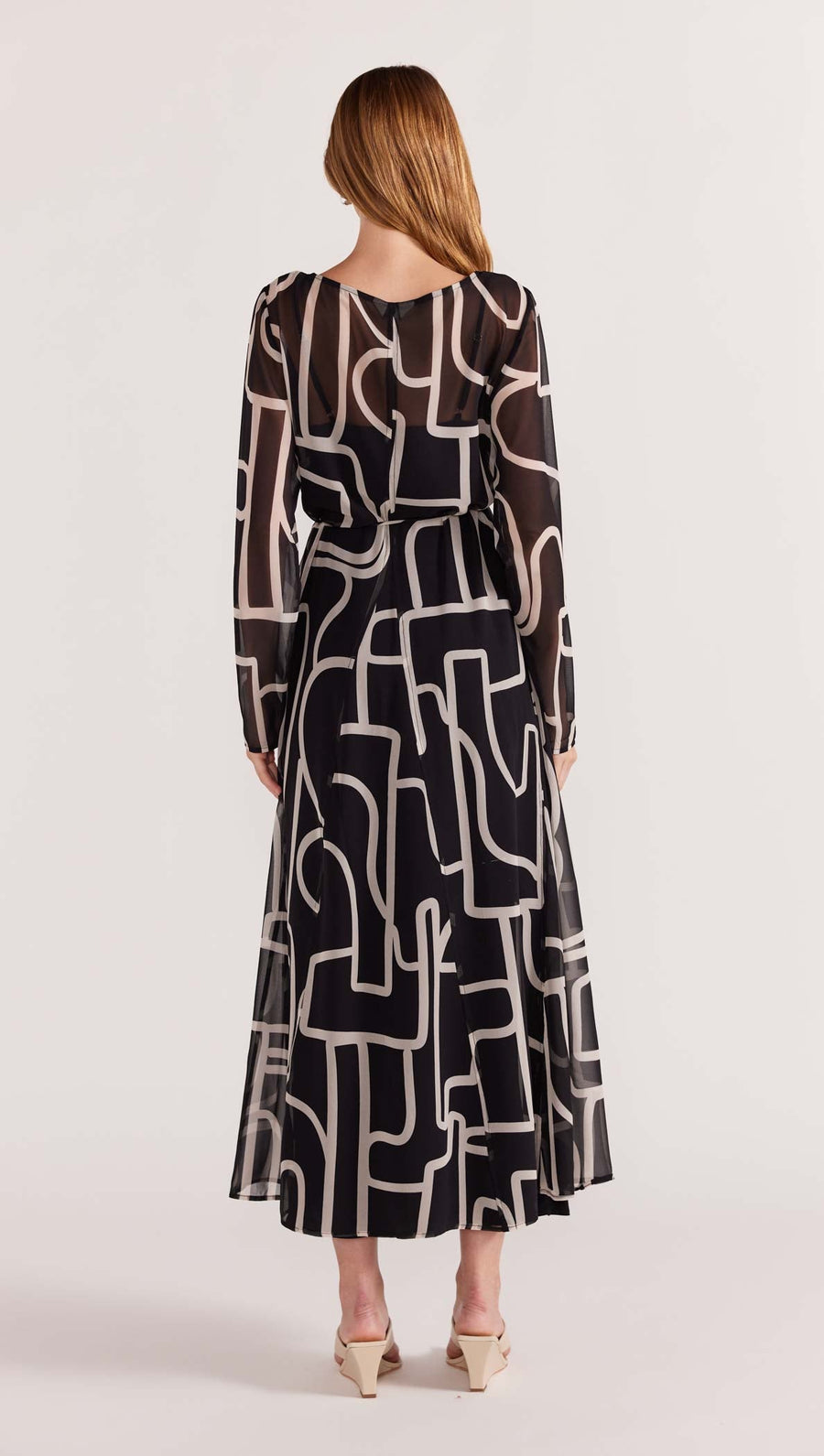 Staple the Label - Vento Maxi Dress in Black/Cream