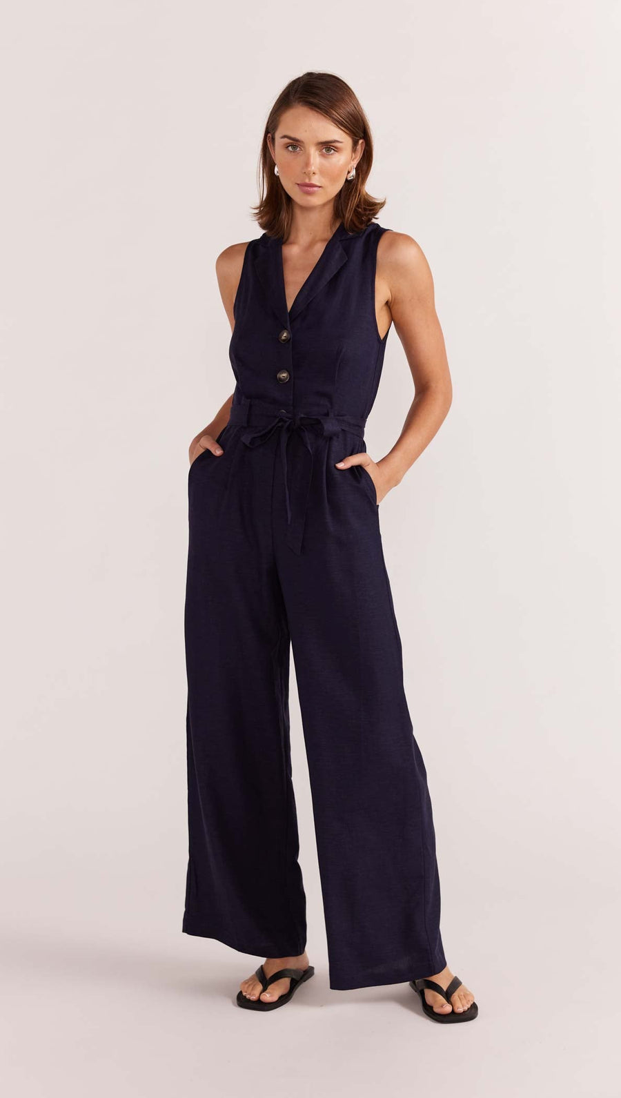 Staple the Label - Alora Jumpsuit in Navy