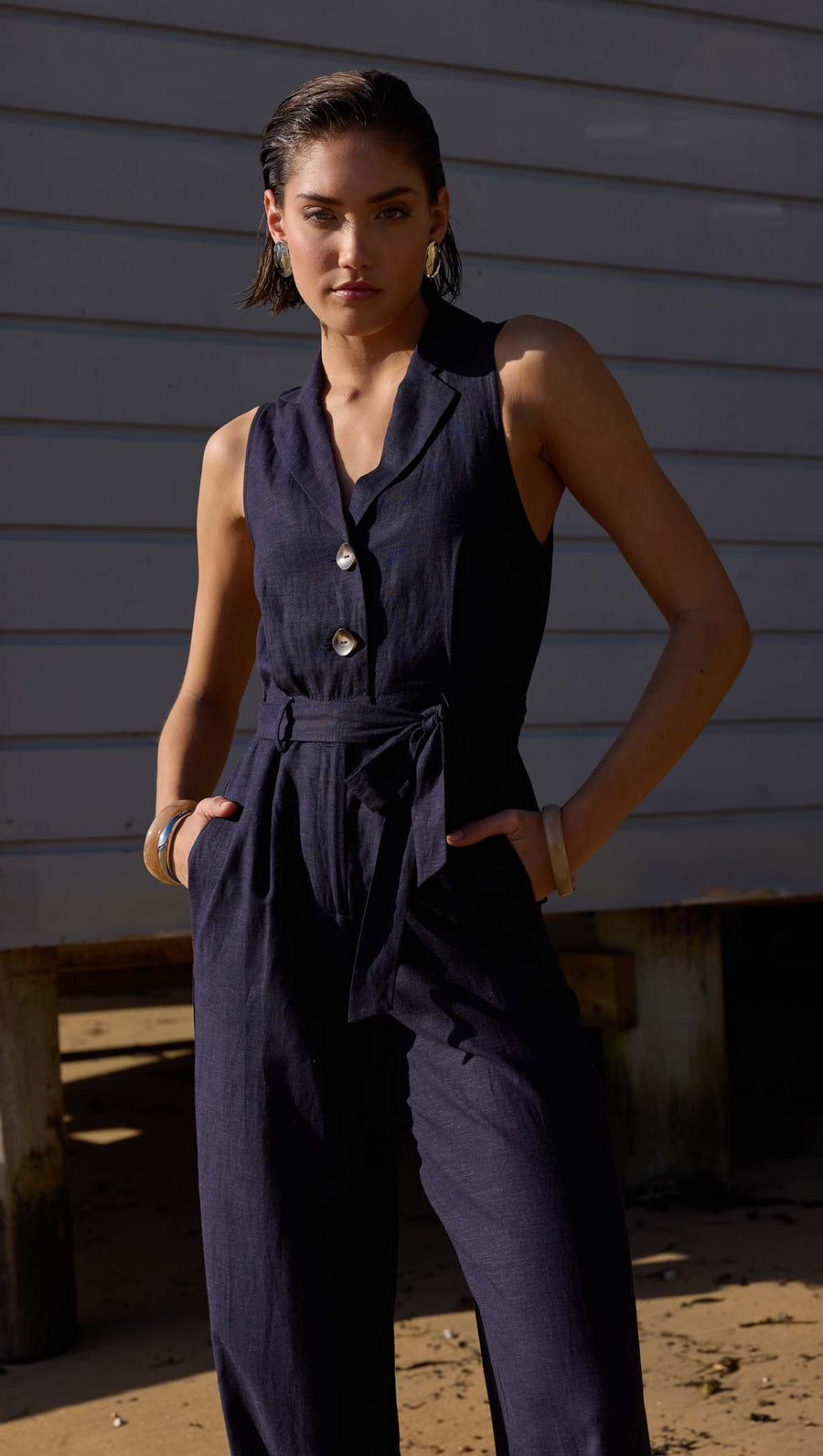 Staple the Label - Alora Jumpsuit in Navy