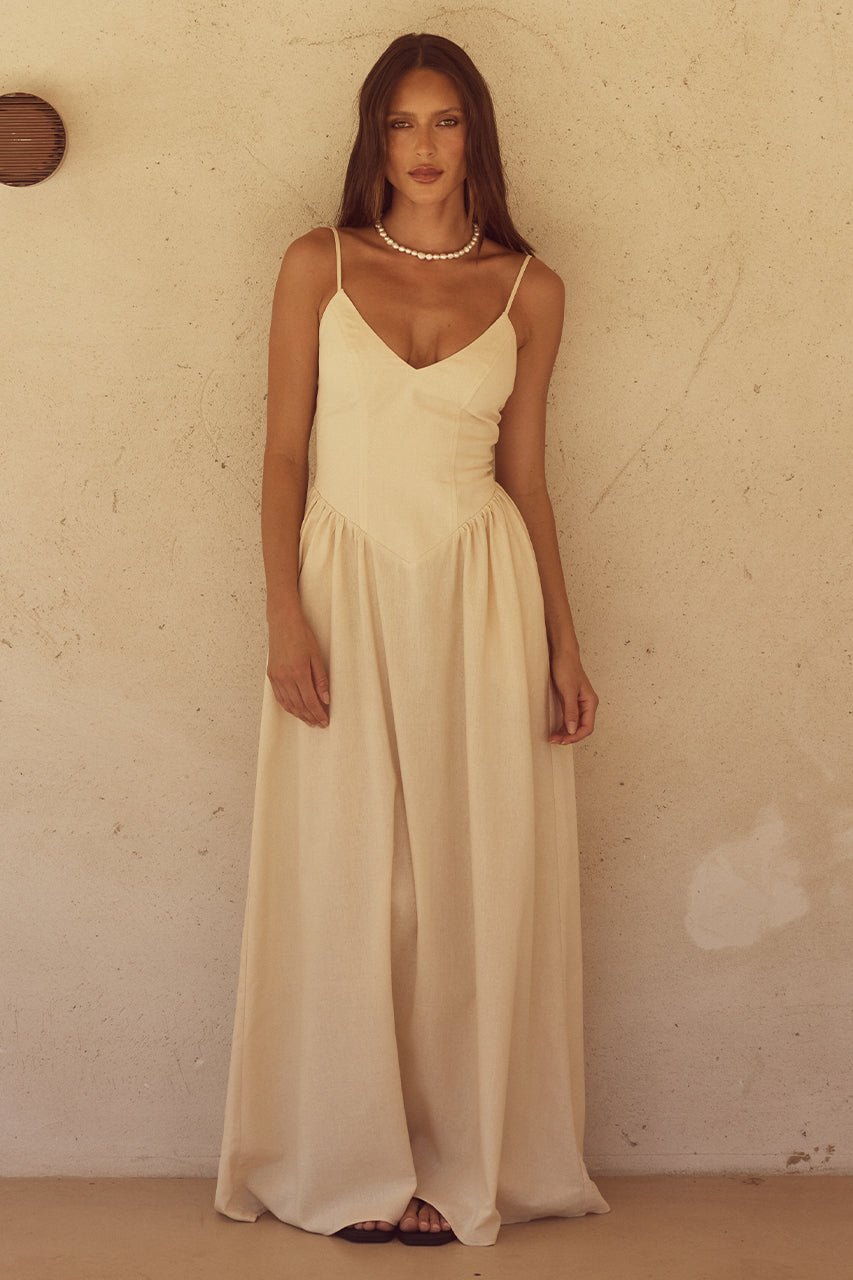 Runaway - Zephy Maxi Dress in Sand