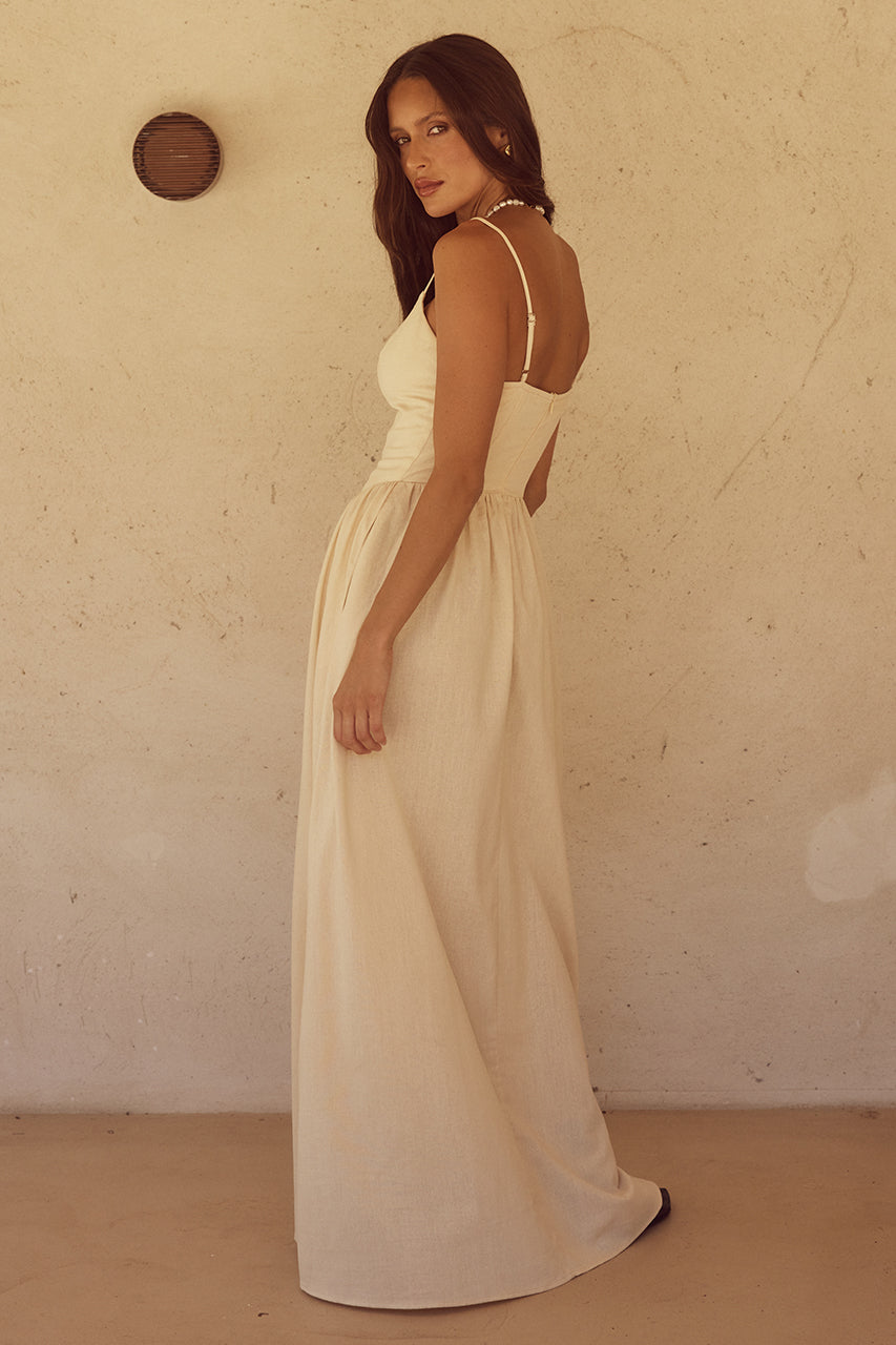 Runaway - Zephy Maxi Dress in Sand