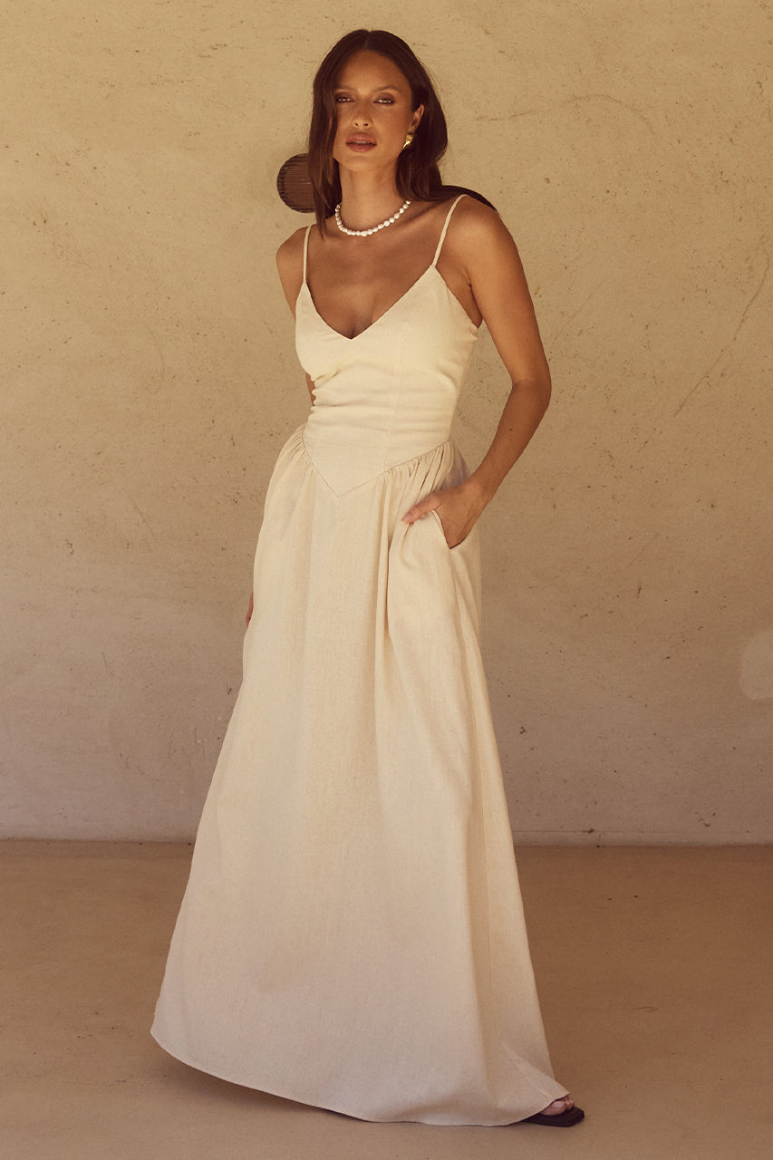 Runaway - Zephy Maxi Dress in Sand