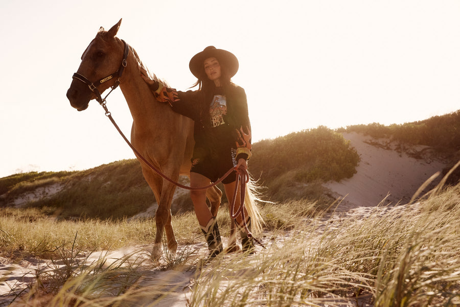 Sabbi - The Childo Short - Flaming Cowboy in Black