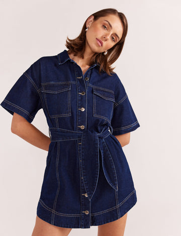 Staple the Label - Luca Denim Mini Dress