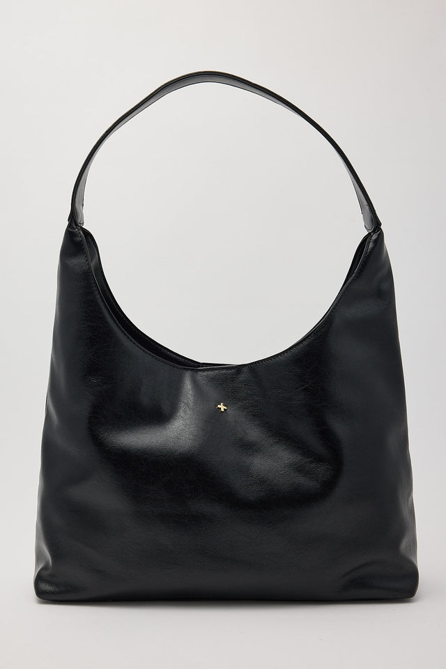 PETA + JAIN - Jami Slouch Tote in Black Crinkle/Gold