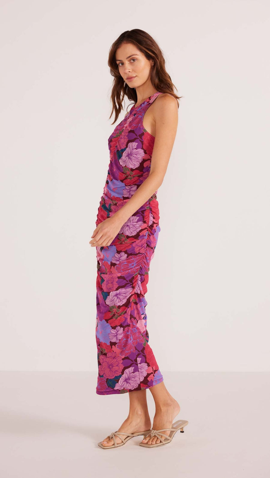 Minkpink - Lexie Mesh Midi Dress in Floral Blooms