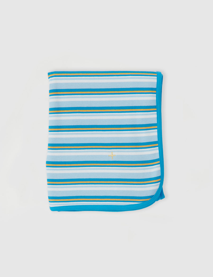 GOLDIE + ACE - Sky Stripe Baby Wrap in Sky/Gold