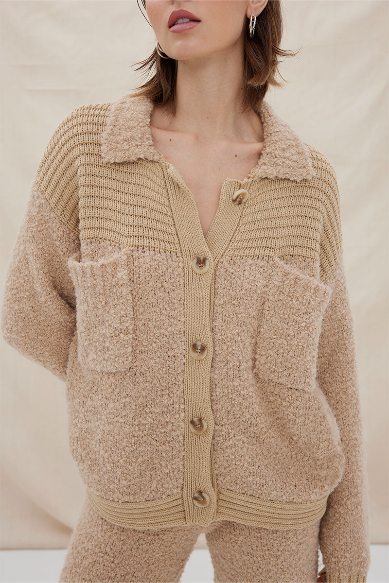 Sovere - Axis Knit Jacket in Mink