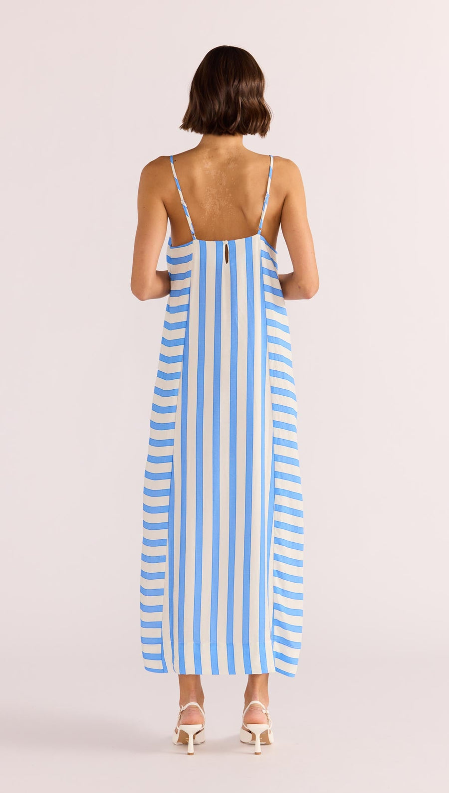 Minkpink - Nimue Stripe Midi Dress in Blue Stripe