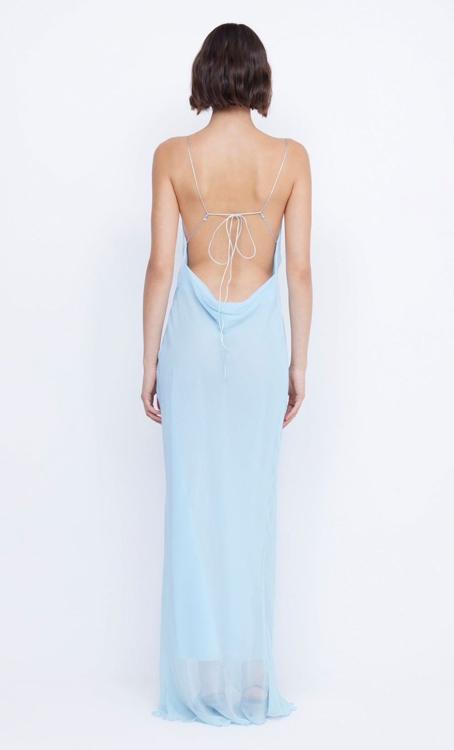 Bec + Bridge - Elzette Split Maxi Dress in Dolphin Blue