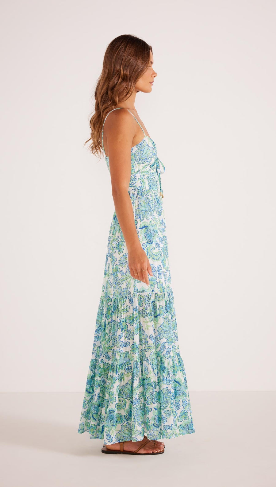 Minkpink - Alessia Maxi Dress in Blue Floral