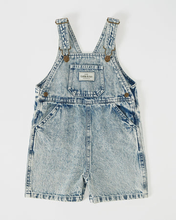 GOLDIE + ACE - Burton Washed Denim Overalls in Vintage Denim