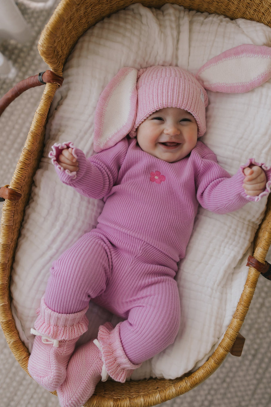 Ziggy Lou - Easter Beanie in Dahlia