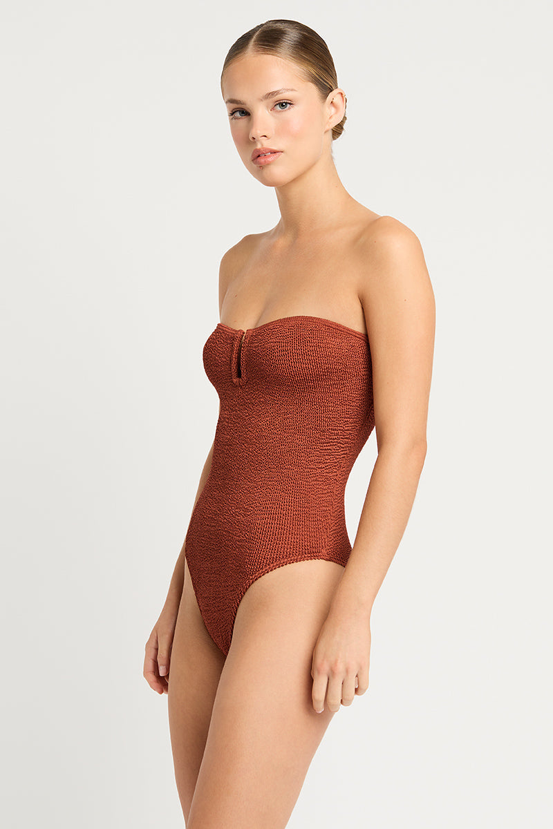 BOND-EYE SWIM AUSTRALIA - Blake One Piece in Bronze Shimmer