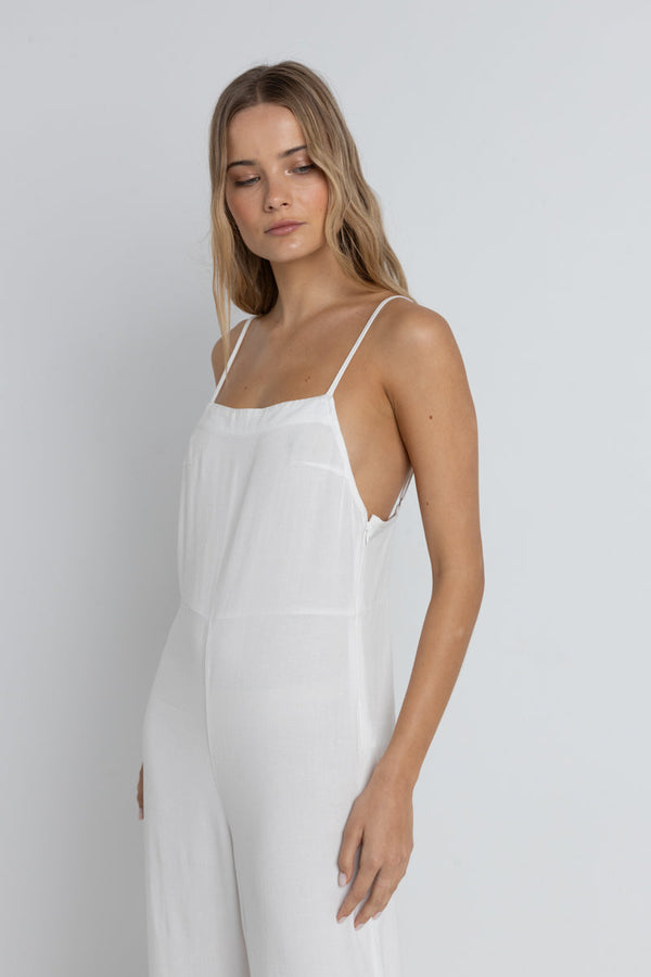 RHYTHM - Classic Jumpsuit in Cream