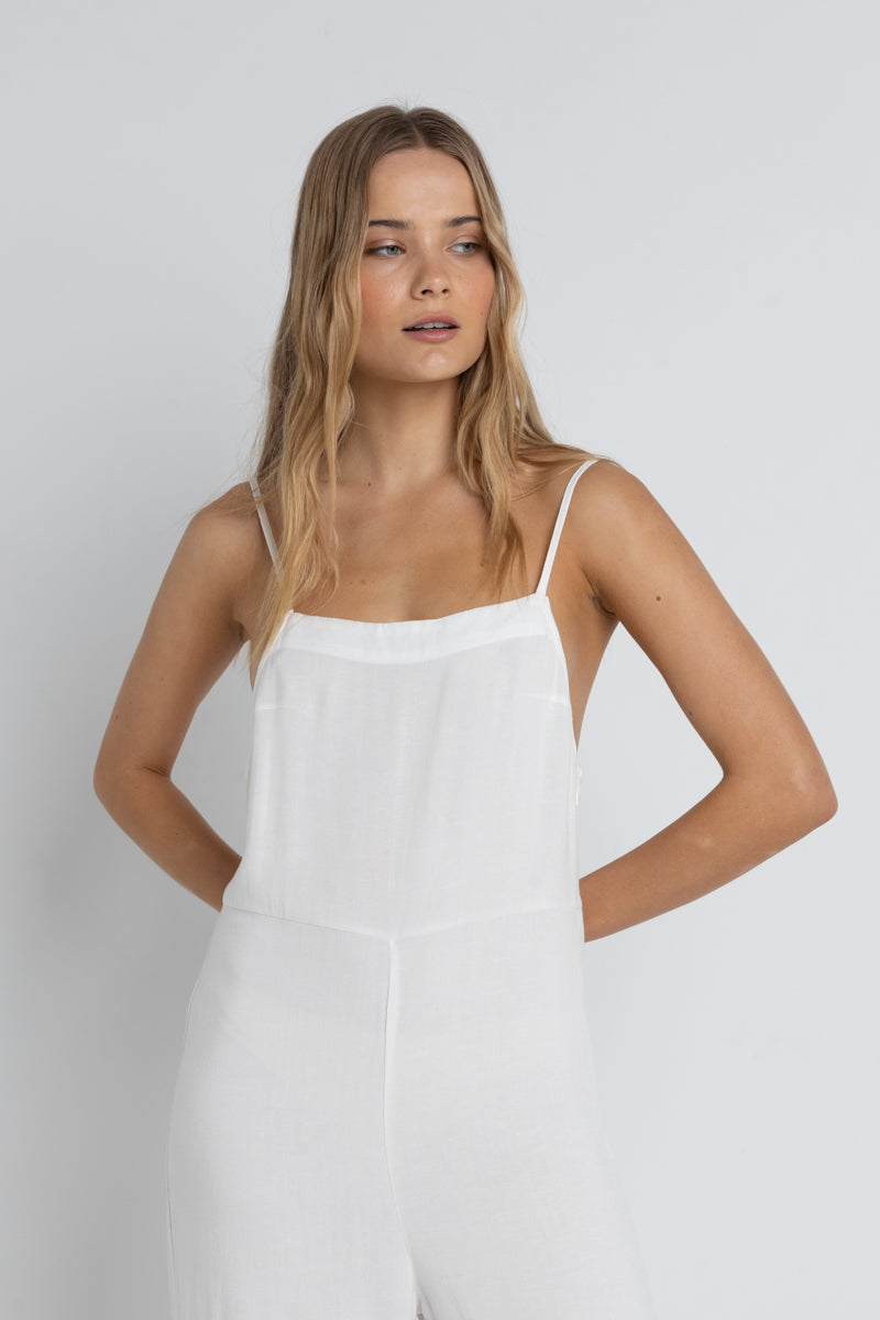 RHYTHM - Classic Jumpsuit in Cream