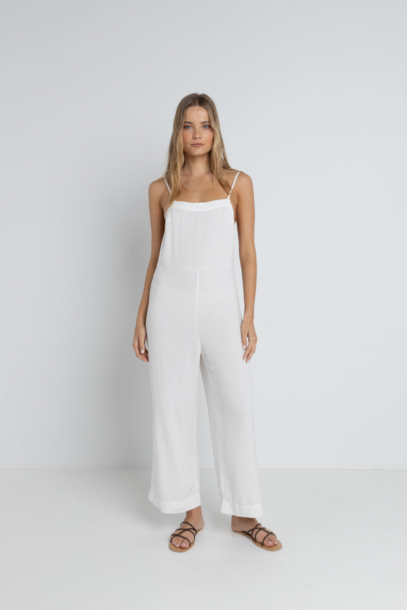 RHYTHM - Classic Jumpsuit in Cream