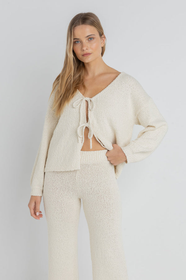 RHYTHM - Emmie Knit Pants in Natural