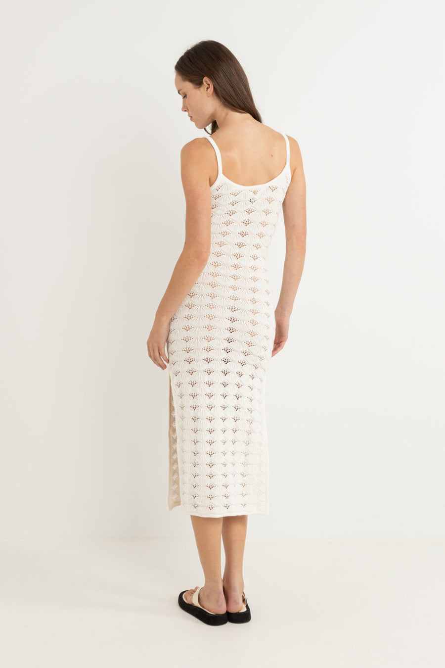 RHYTHM - Marketta Knit Midi Dress in Cream