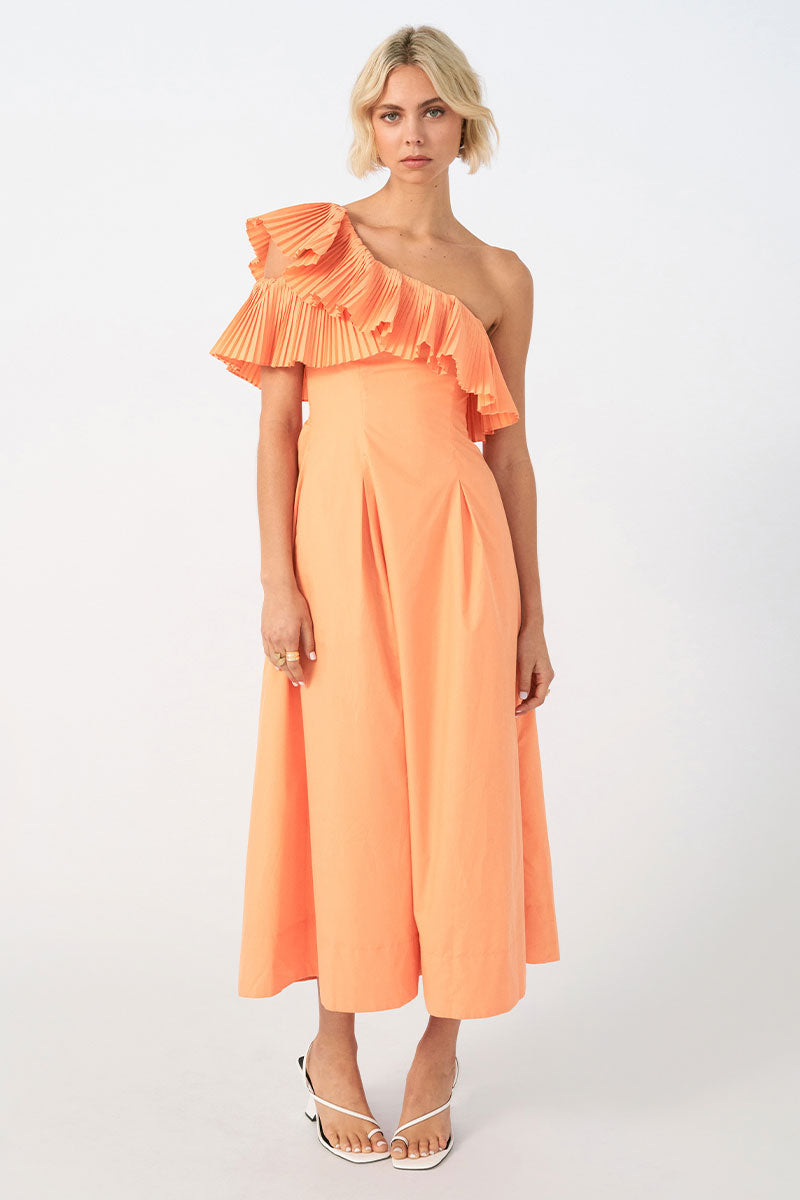 Sovere - Bliss Midi Dress in Soft Orange