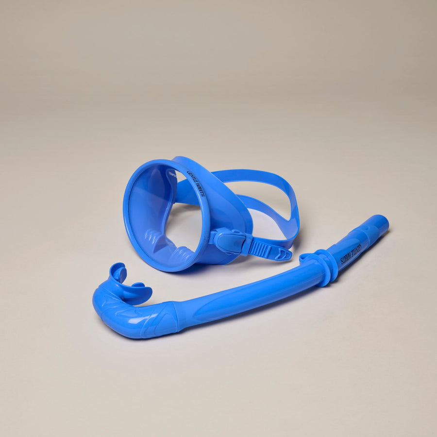 Gentle Habits - Dive Mask and Snorkel Set in Immersion Blue