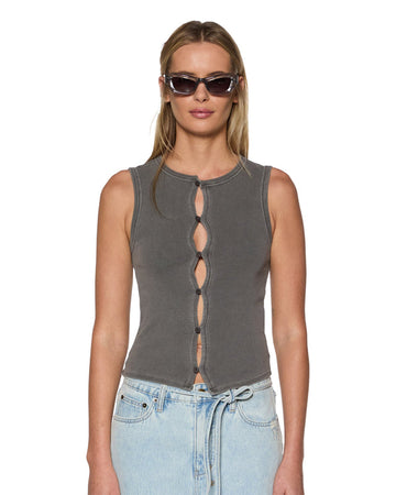 Ksubi - Syndicate Xtra Rework Tank in Charcoal