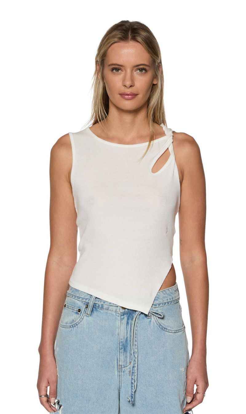 Ksubi - Twisted Tank in White