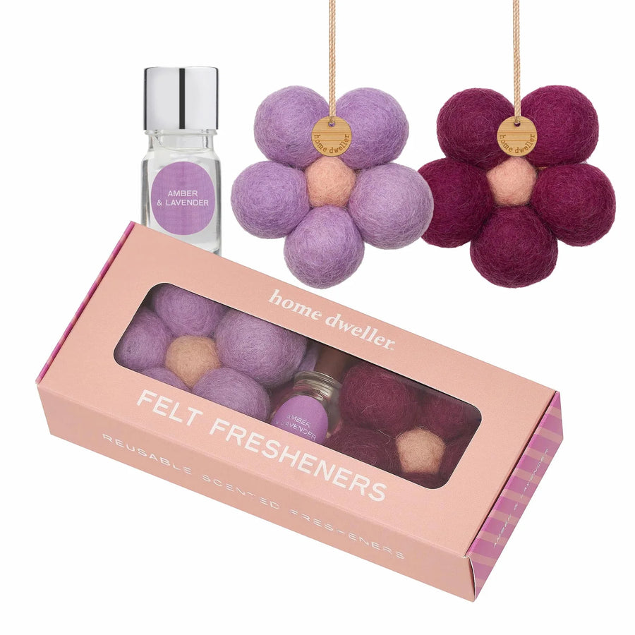 HOME DWELLER - Felt Fresheners in Amber + Lavender