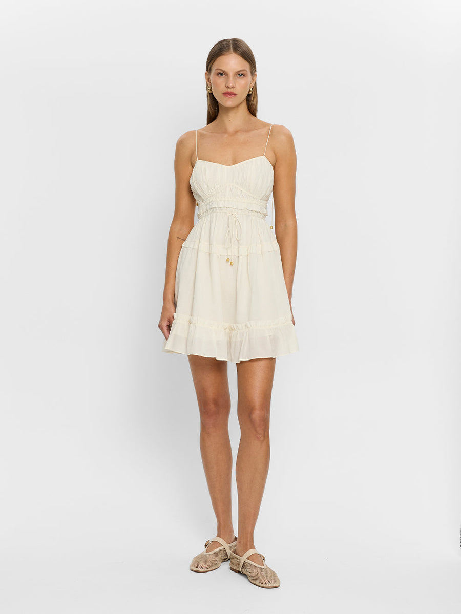 Kivari - Hallie Mini Dress in Cream