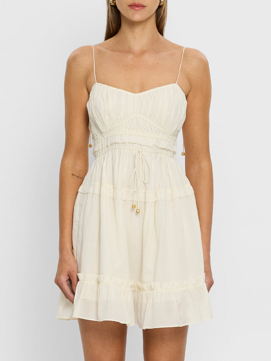 Kivari - Hallie Mini Dress in Cream