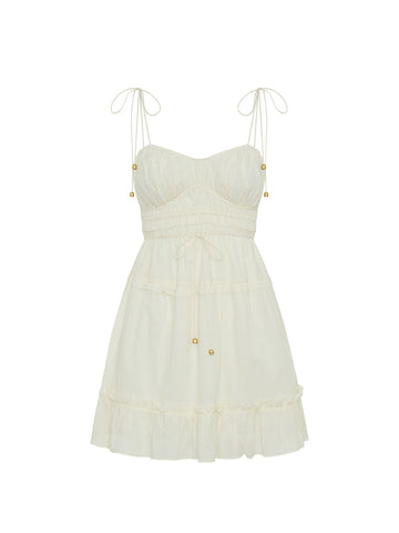 Kivari - Hallie Mini Dress in Cream