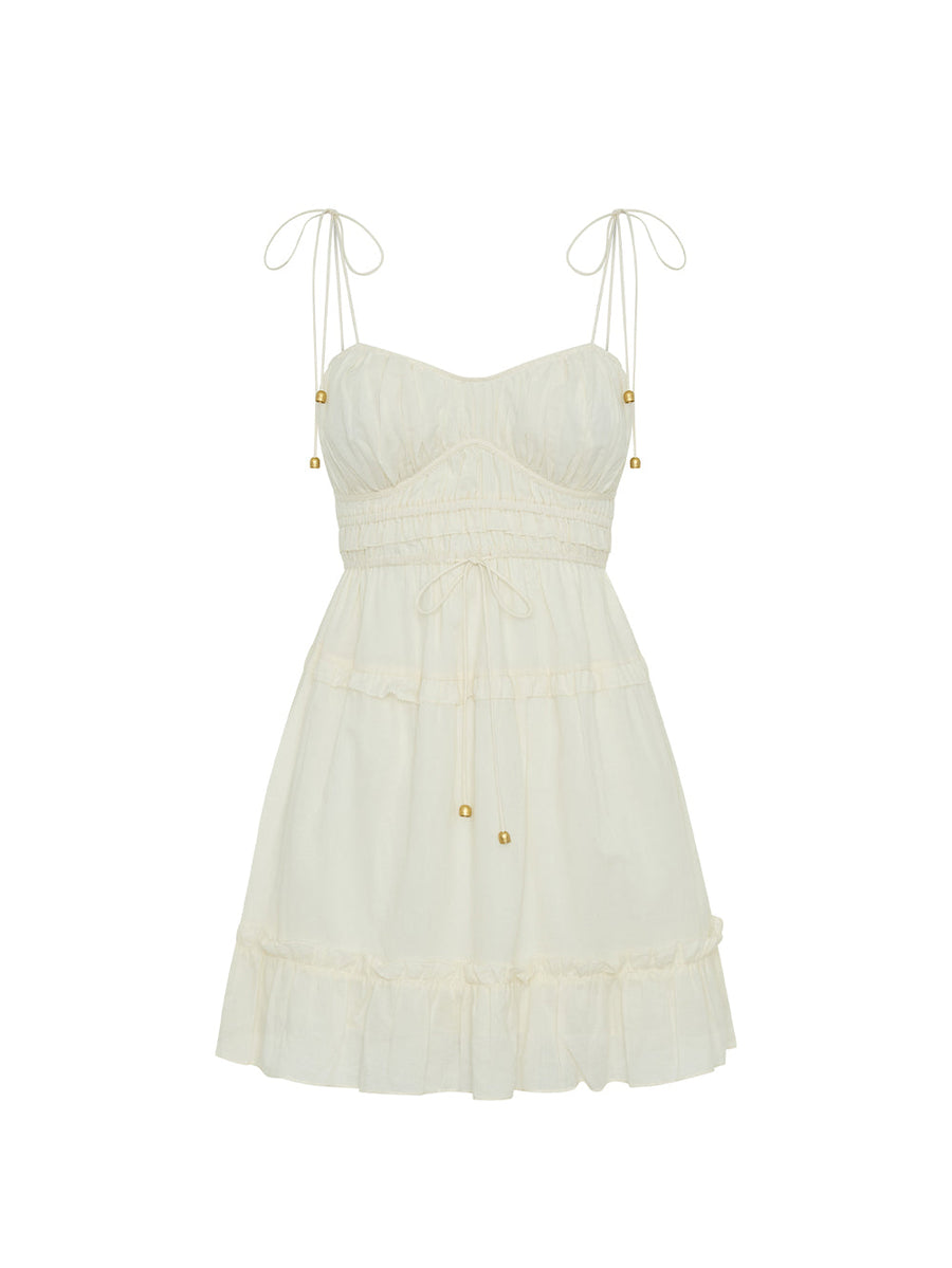 Kivari - Hallie Mini Dress in Cream