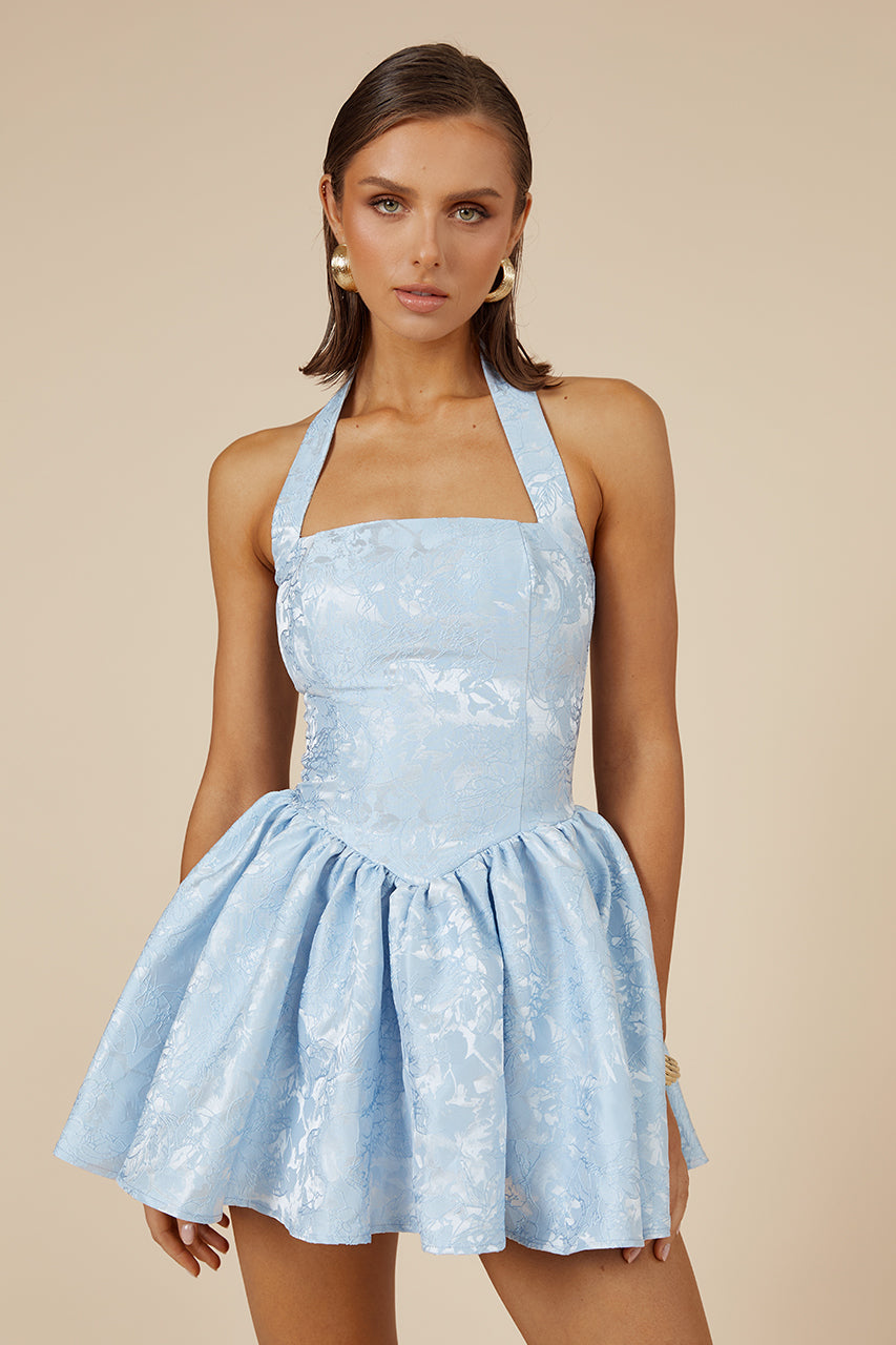 Runaway The Label - Sabine Mini Dress in Ice Blue