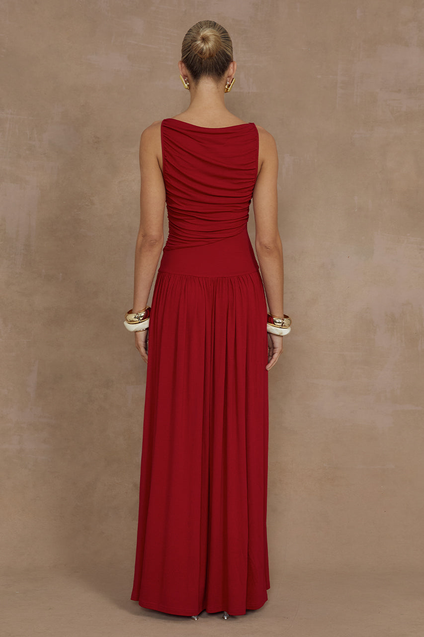 Runaway - Nalla Maxi Dress in Cherry