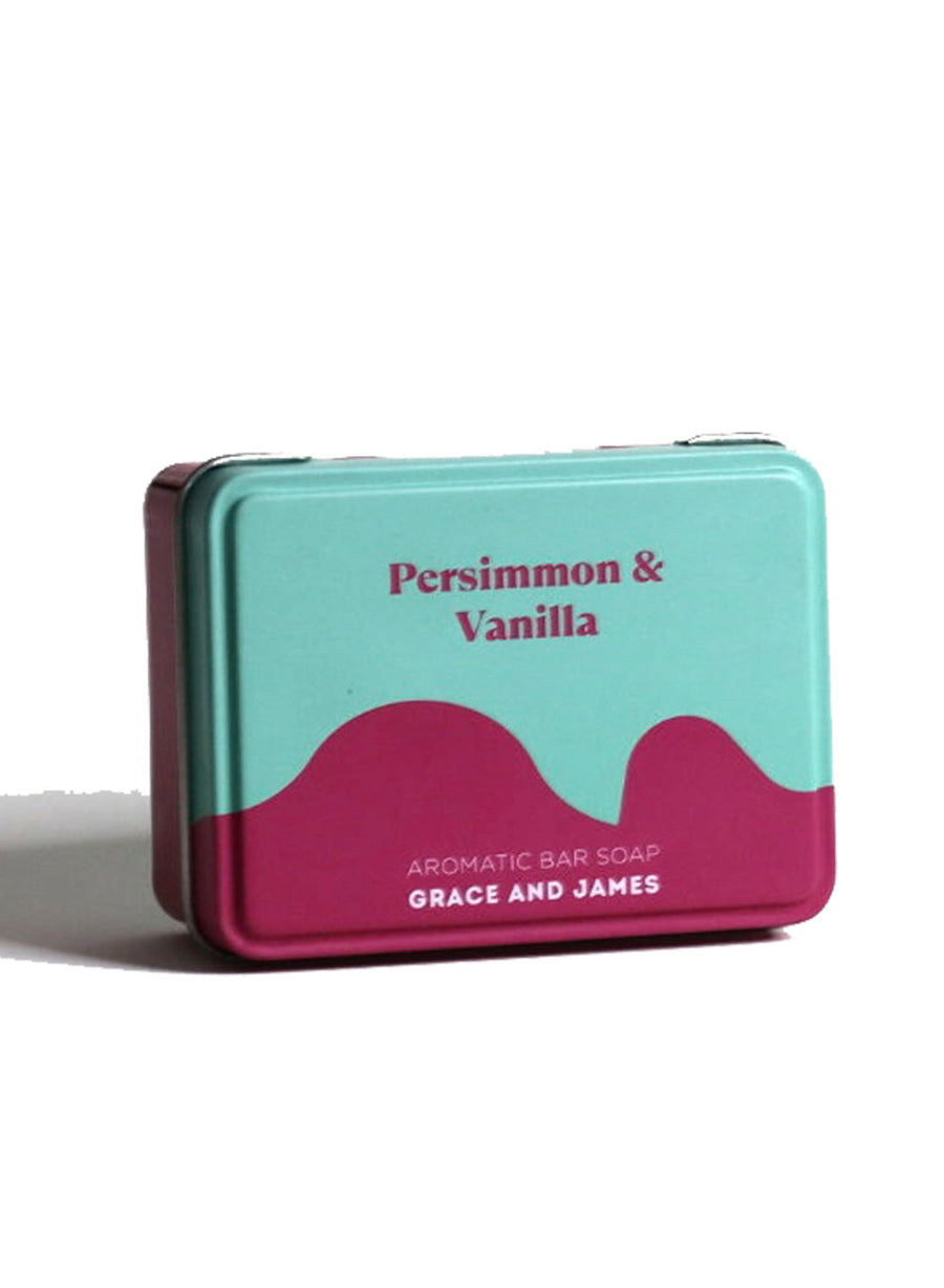 GRACE AND JAMES - Persimmon & Vanilla Bar Soap 80g