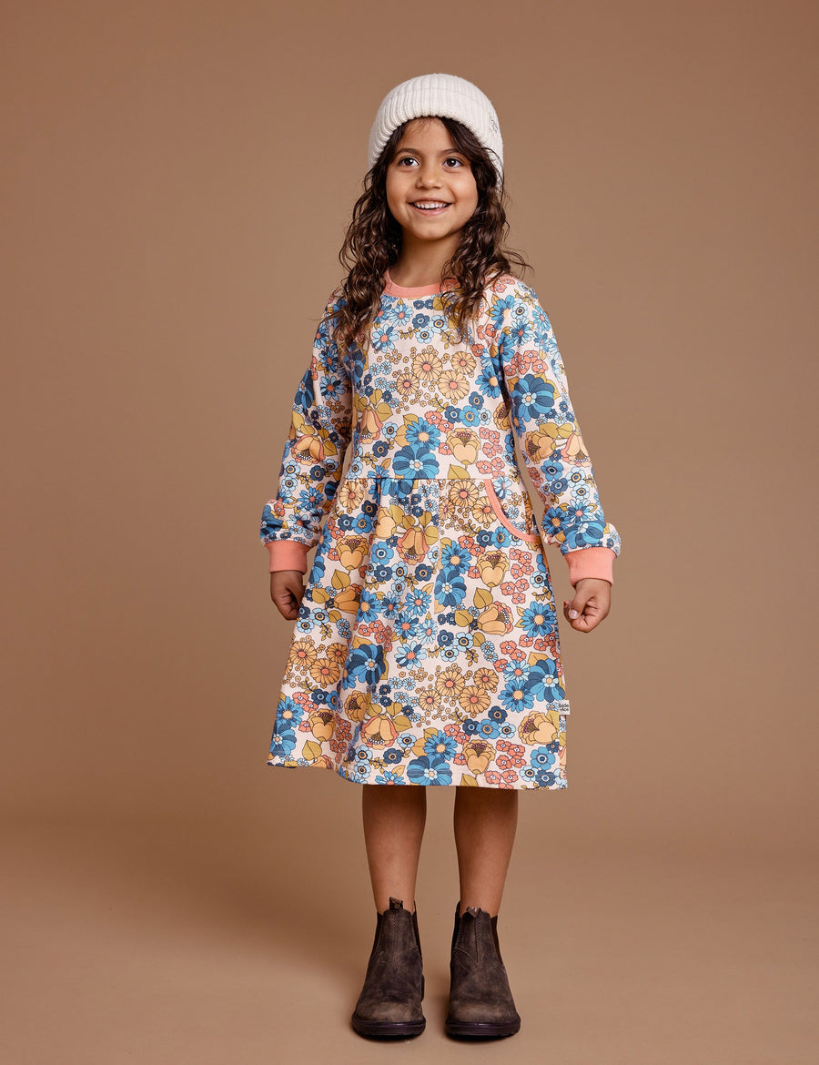 GOLDIE + ACE - Willa Wildflower Gathered Pocket Dress in Multi