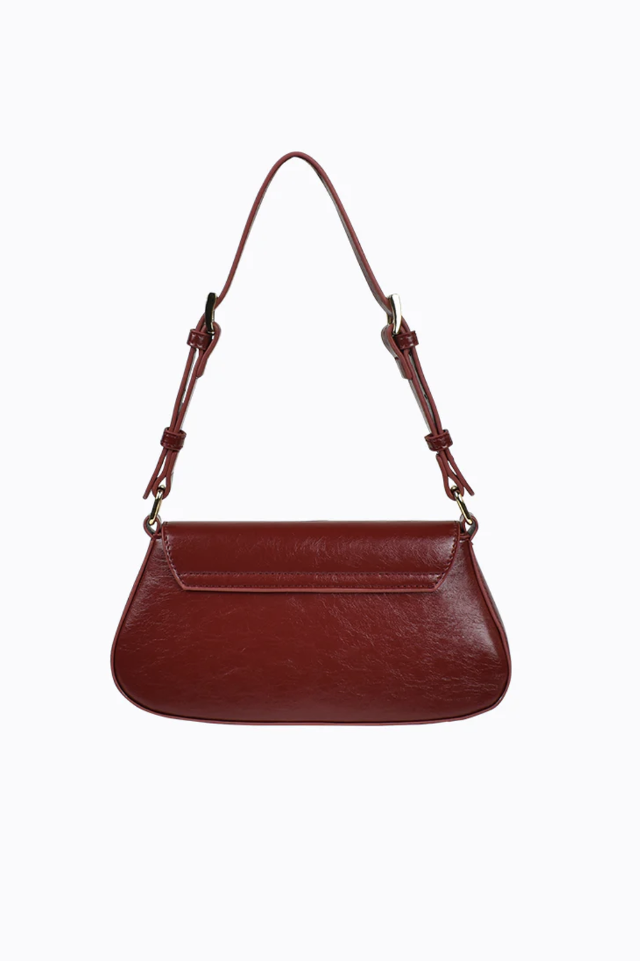 PETA + JAIN - Nikki Shoulder Bag in Cherry Crinkle/Gold