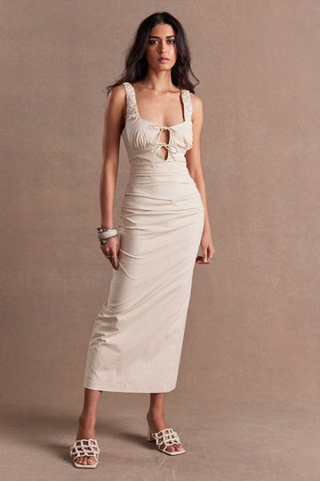 Sovere - Emara Dress in Sand