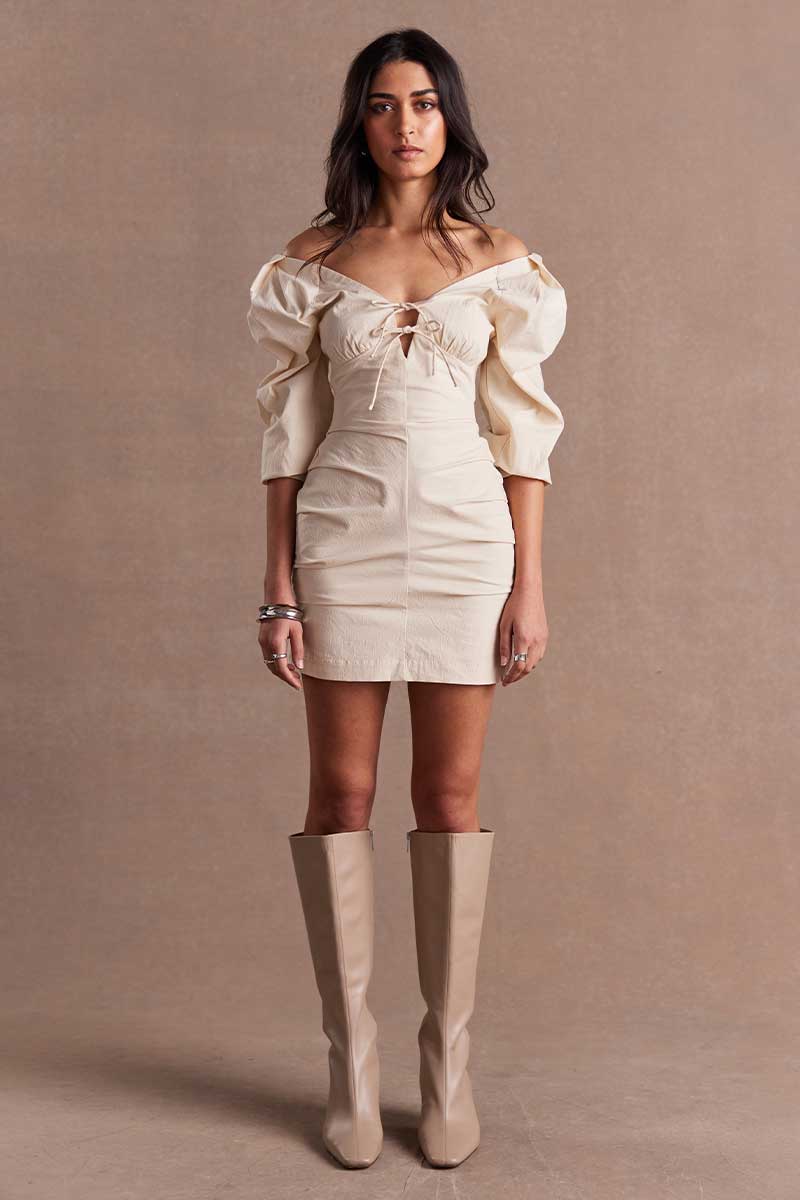 Sovere - Emara Mini Dress in Sand