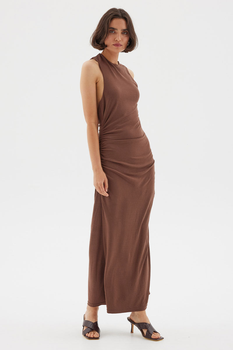 Sovere - Summit Maxi Dress in Cocoa Bean