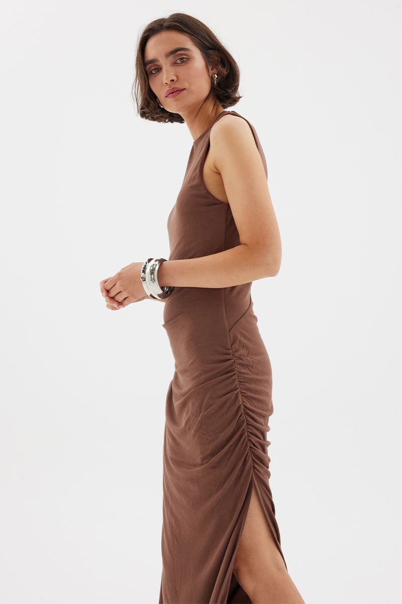 Sovere - Summit Maxi Dress in Cocoa Bean