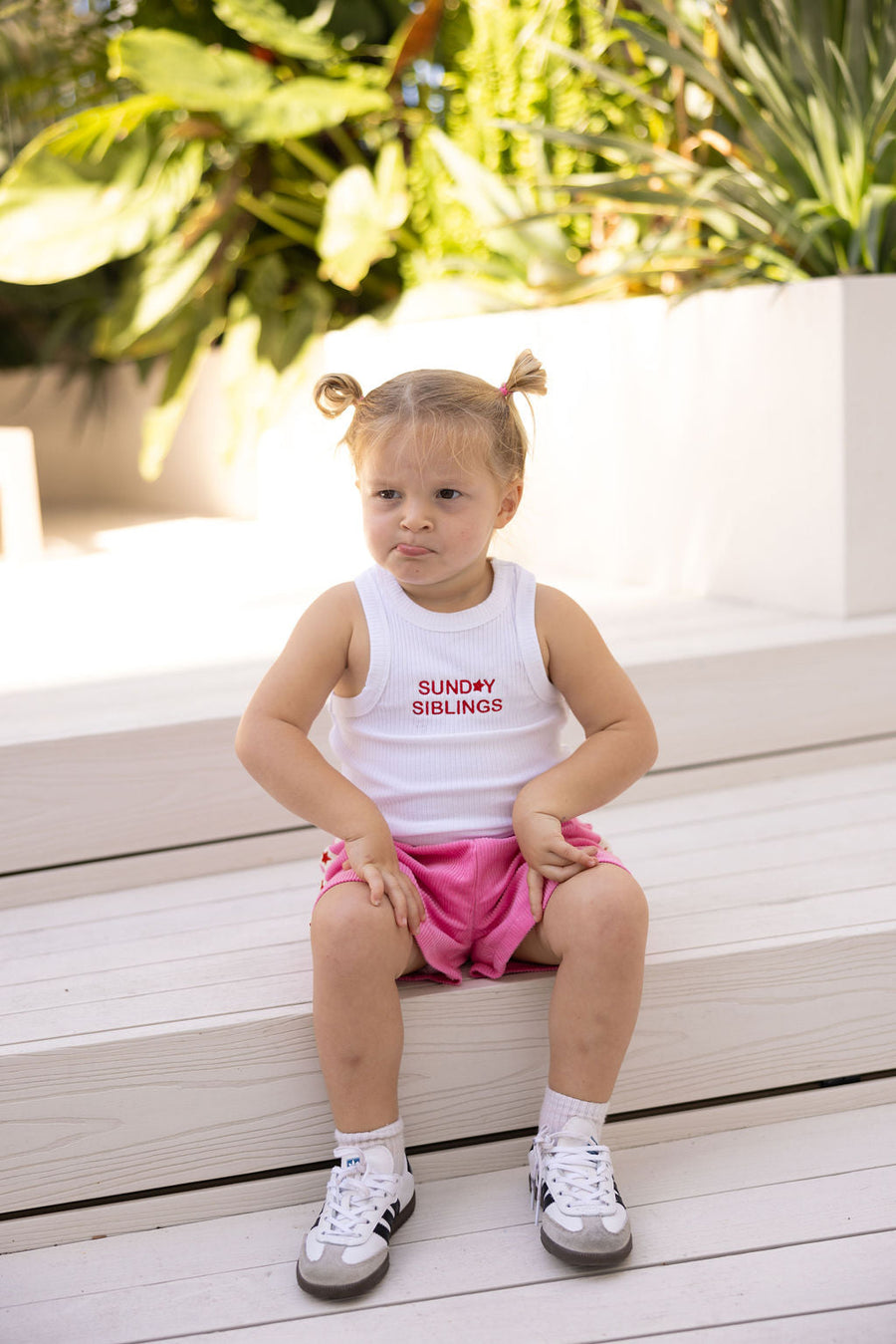 SUNDAY SIBLINGS- Playtime Cord Shorts in Pink