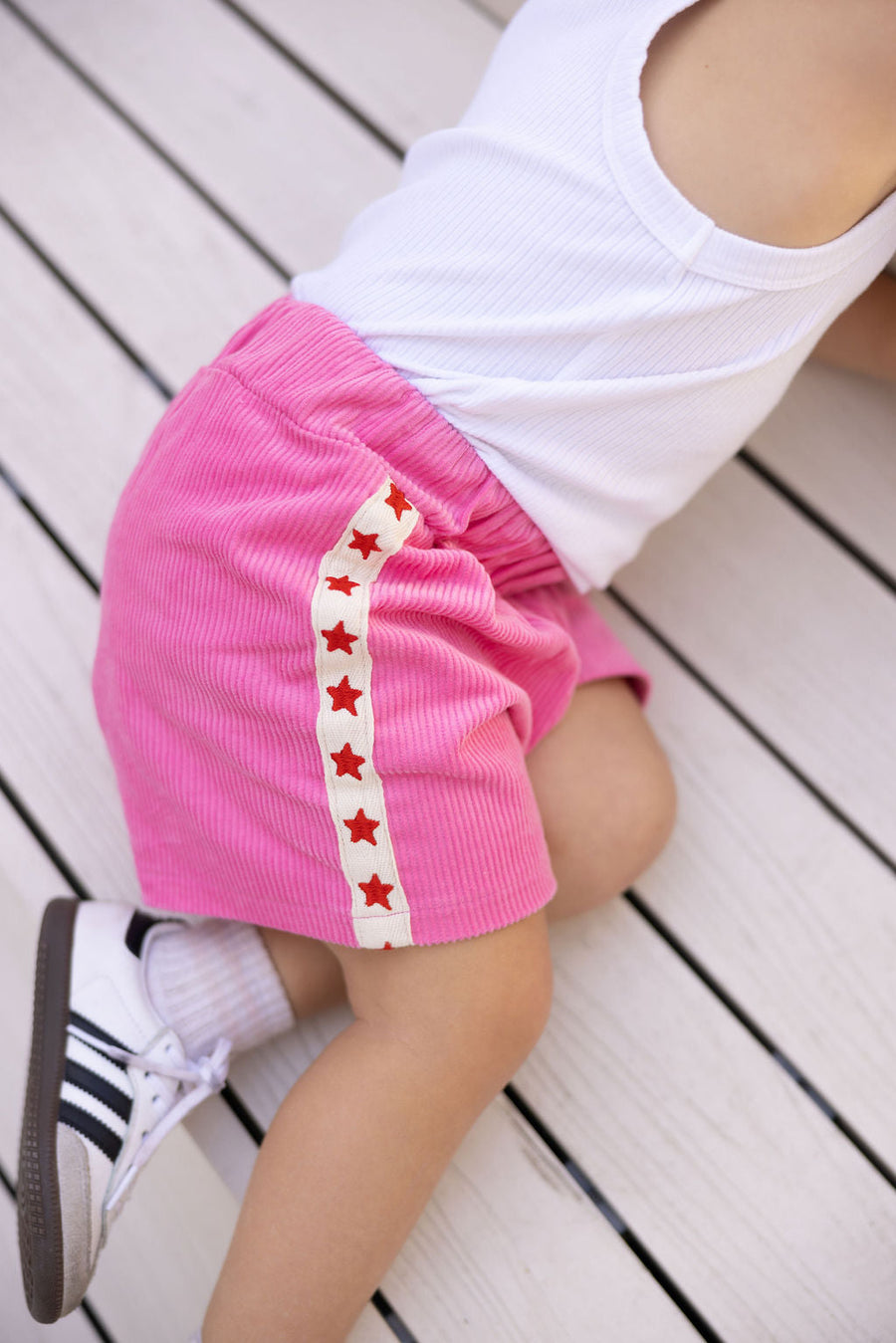 SUNDAY SIBLINGS- Playtime Cord Shorts in Pink