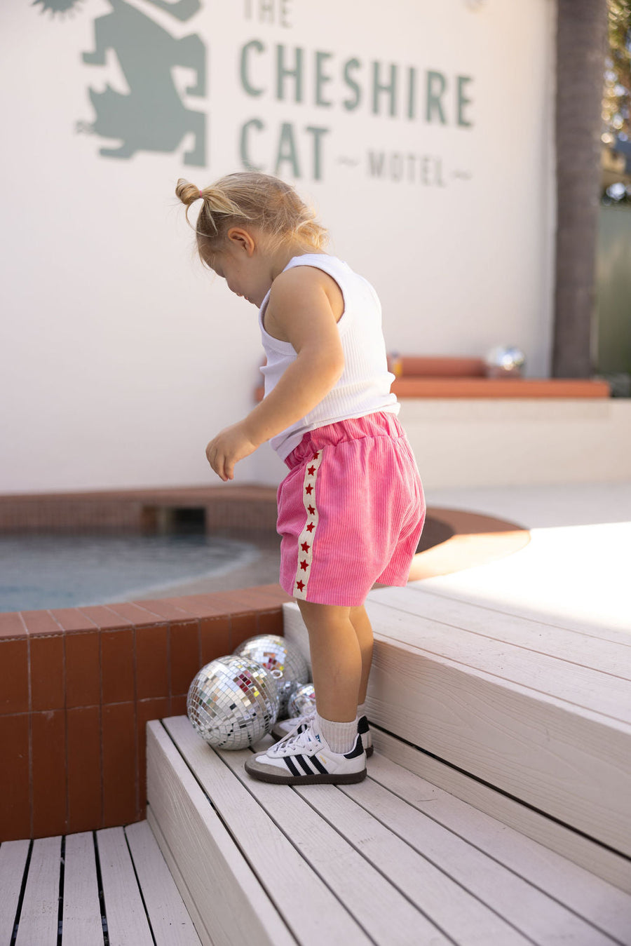 SUNDAY SIBLINGS- Playtime Cord Shorts in Pink