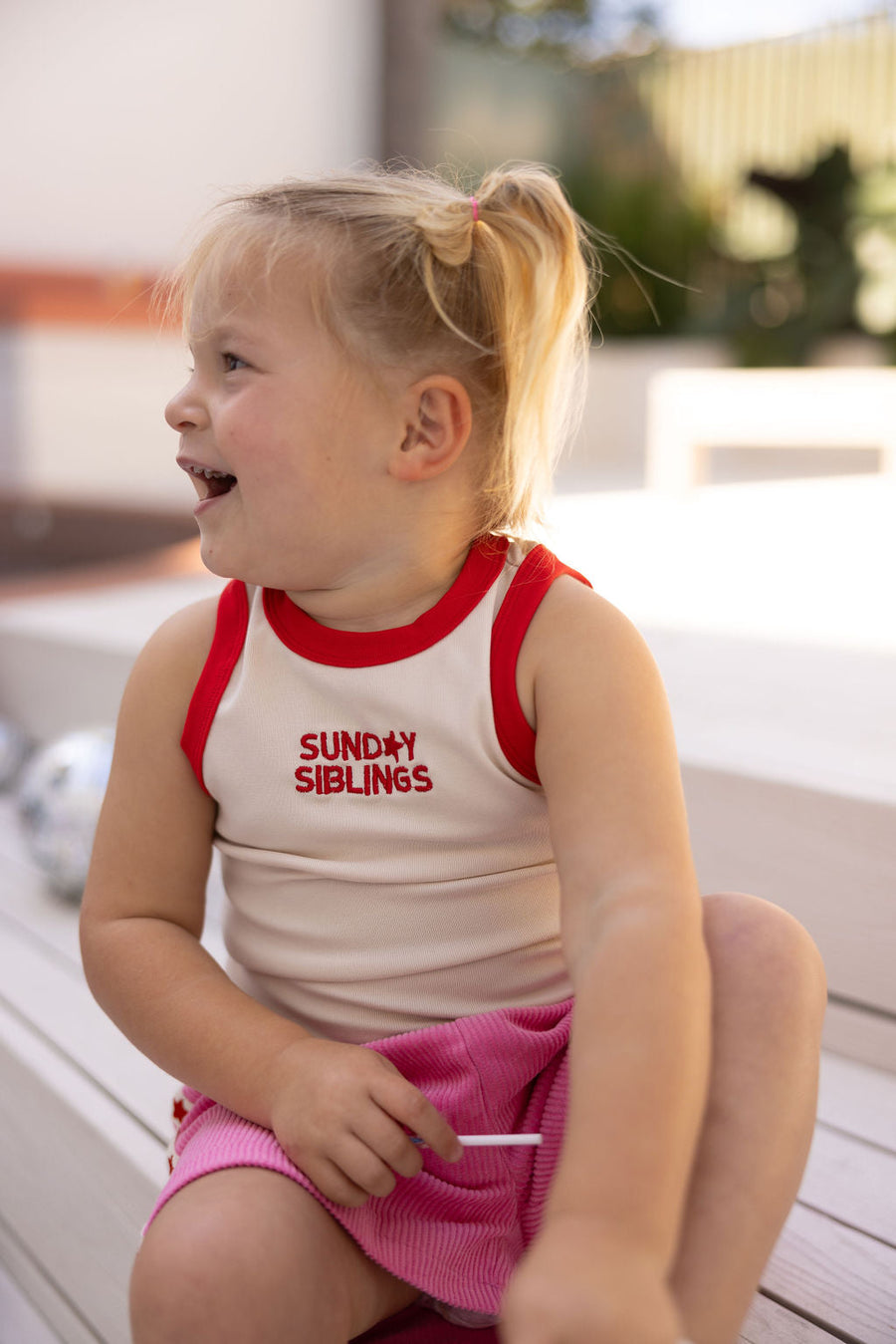 SUNDAY SIBLINGS- Valentine Singlet