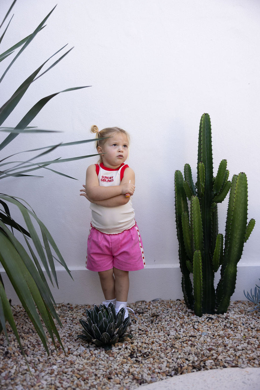 SUNDAY SIBLINGS- Playtime Cord Shorts in Pink