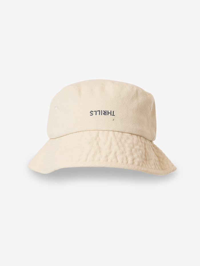 Thrills - Minimal Thrills Bucket Hat in Heritage White