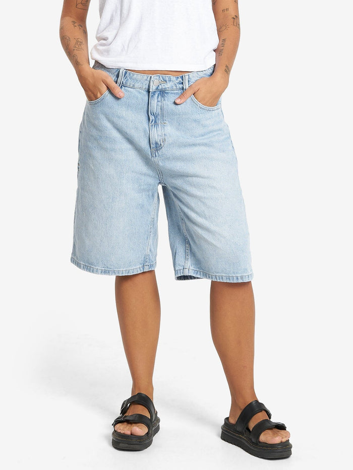 THRILLS - Syd Baggie Denim Short in Ash Blue