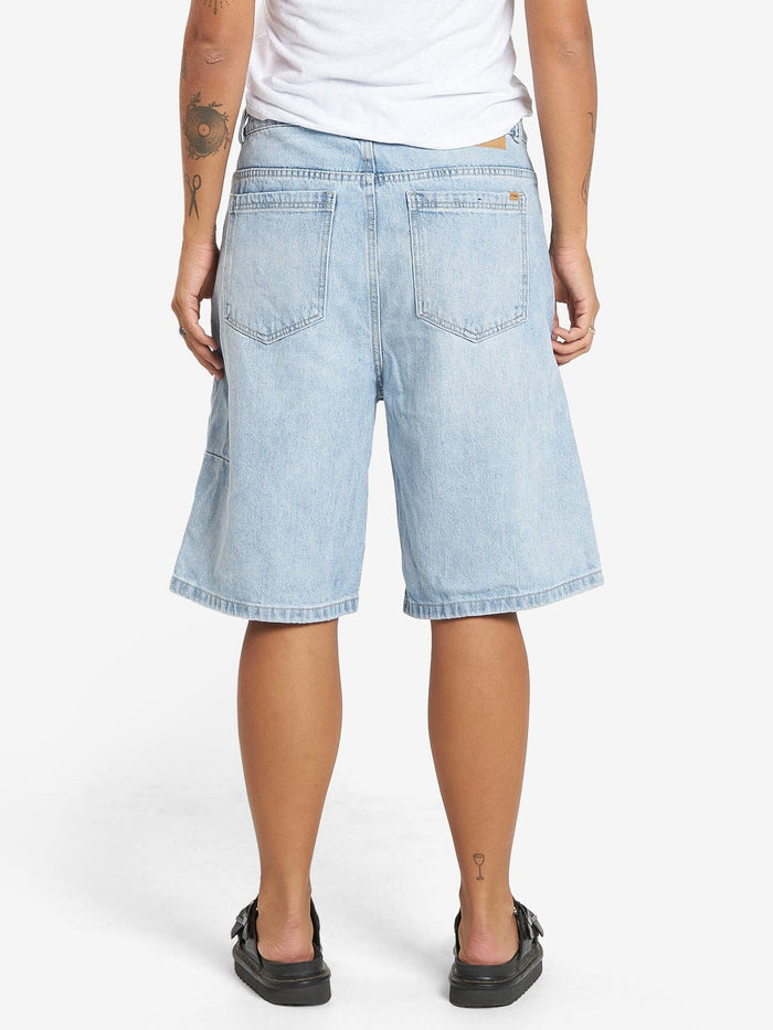 THRILLS - Syd Baggie Denim Short in Ash Blue