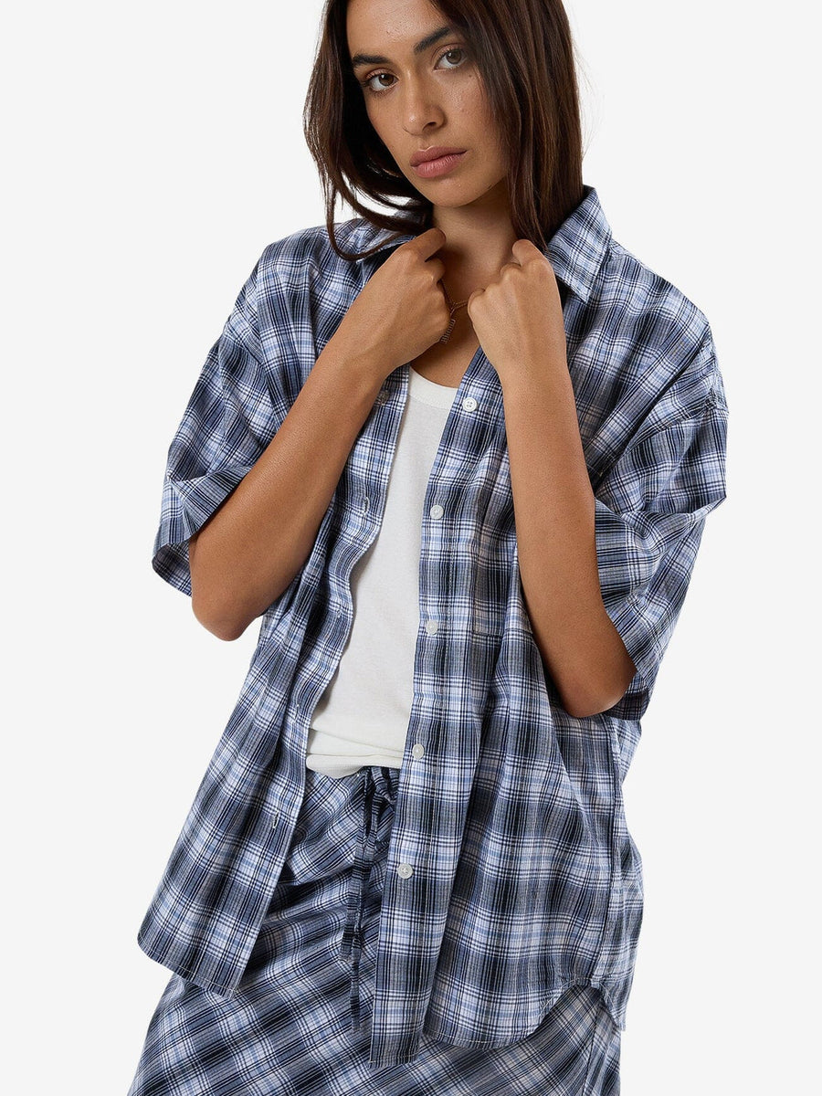 Thrills - Friendly Service Plaid Shirt in Iceberg